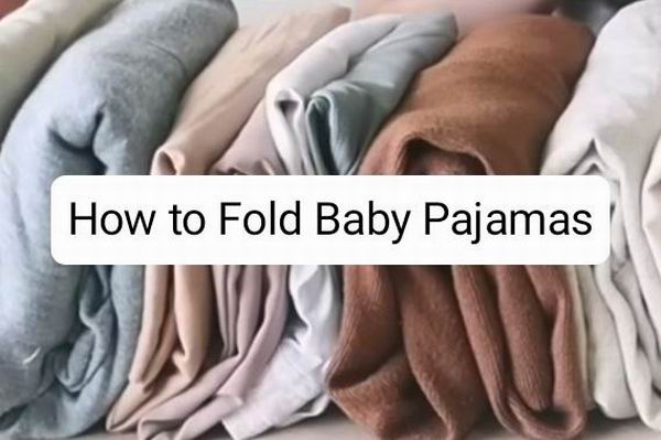 how to fold baby pajamas