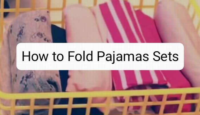 how to fold pajamas sets